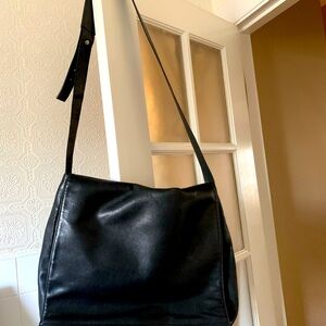 Calvin Klein Leather Messenger Bag